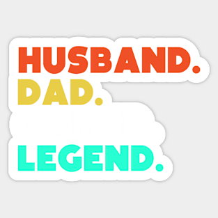 Husband.Dad.Gamer.Legend. Sticker